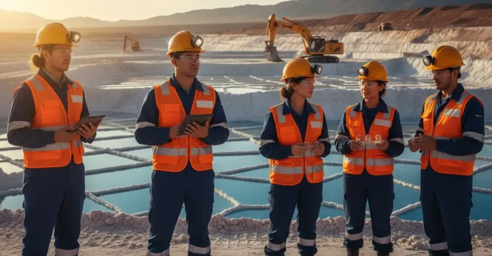 trabajadores mineros